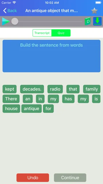 English Listening And Speaking — listening lesson with transcript